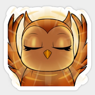 hedwid 1 Year Enlightened Owl Sticker